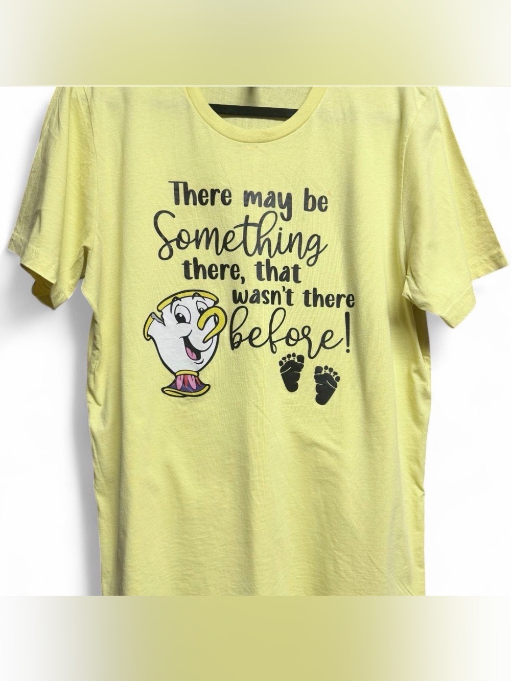 Yellow and Black Maternity T-shirt- Canvas Sz: L